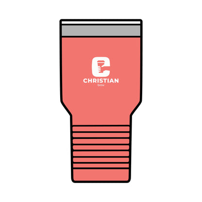 Personalized 30oz Insulated Tumbler - Christian Brew Design