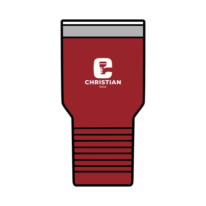 Personalized 30oz Insulated Tumbler - Christian Brew Design