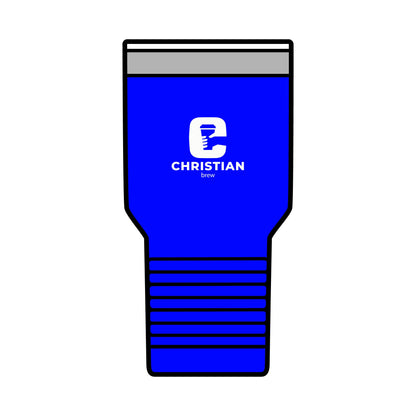Personalized 30oz Insulated Tumbler - Christian Brew Design