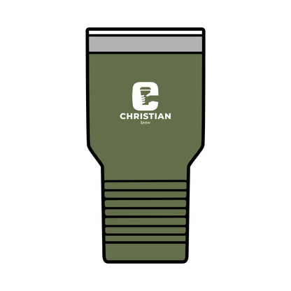 Personalized 30oz Insulated Tumbler - Christian Brew Design