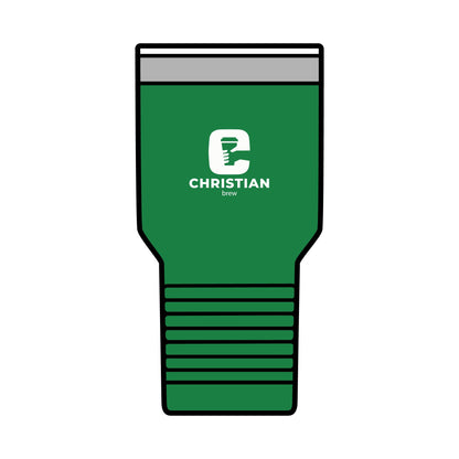 Personalized 30oz Insulated Tumbler - Christian Brew Design