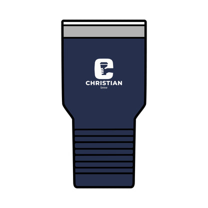 Personalized 30oz Insulated Tumbler - Christian Brew Design