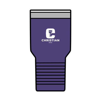 Personalized 30oz Insulated Tumbler - Christian Brew Design
