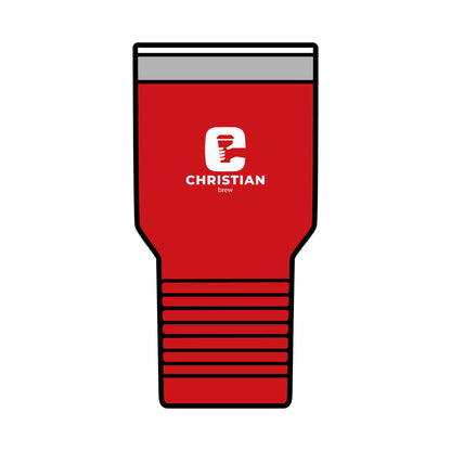 Personalized 30oz Insulated Tumbler - Christian Brew Design